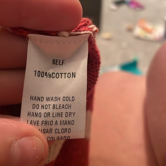 Easel Crochet patriotic Star Sleeve Sweater size small - Picture 4 of 4